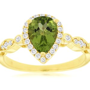 PERIDOT & DIAMOND RING