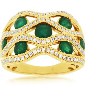 EMERALD & DIAMOND RING