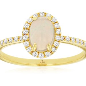 OPAL & DIAMOND RING