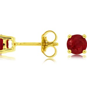 RUBY STUD EARRING