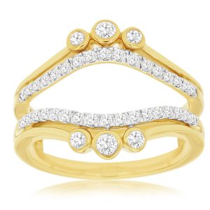 LADIES DIAMOND INSERT RING