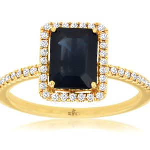 SAPPHIRE & DIAMOND RING