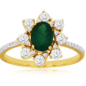 EMERALD & DIAMOND RING