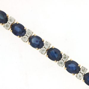 SAPPHIRE & DIAMOND BRACELET