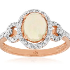 OPAL & DIAMOND RING