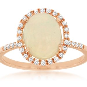 OPAL & DIAMOND RING