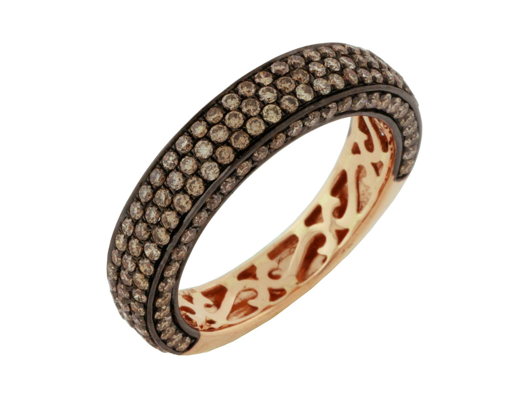 MOCHA DIAMOND WEDDING RING