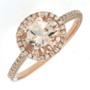 MORGANITE & DIAMOND RING