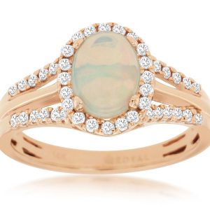 OPAL & DIAMOND RING