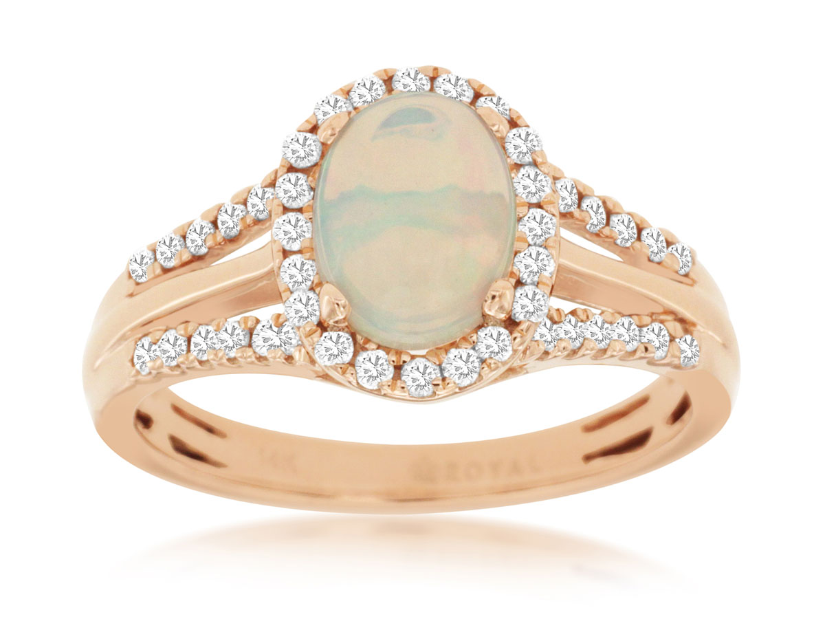 OPAL & DIAMOND RING