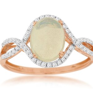OPAL & DIAMOND RING