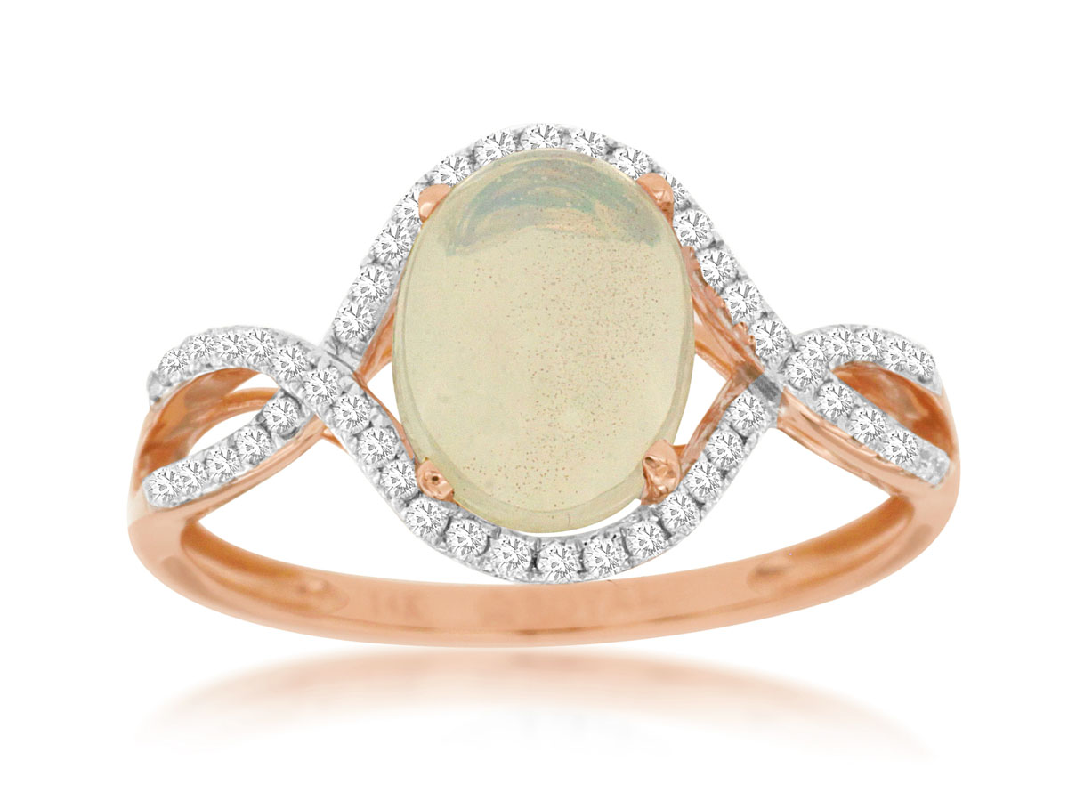 OPAL & DIAMOND RING