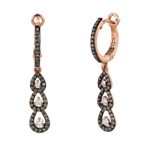 DIAMOND &MOCHA DIAMOND EARRING