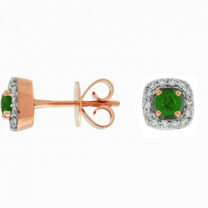 EMERALD & DIAMOND EARRING