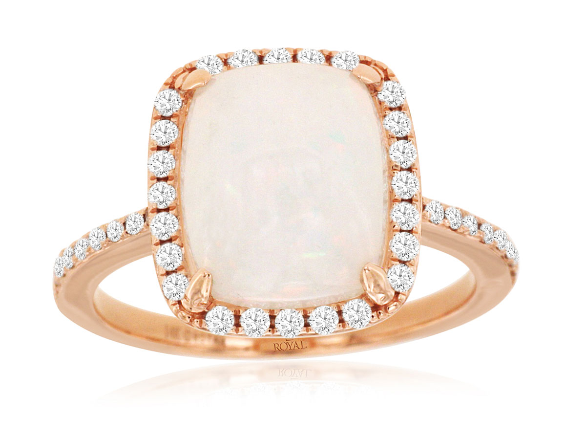 OPAL & DIAMOND RING