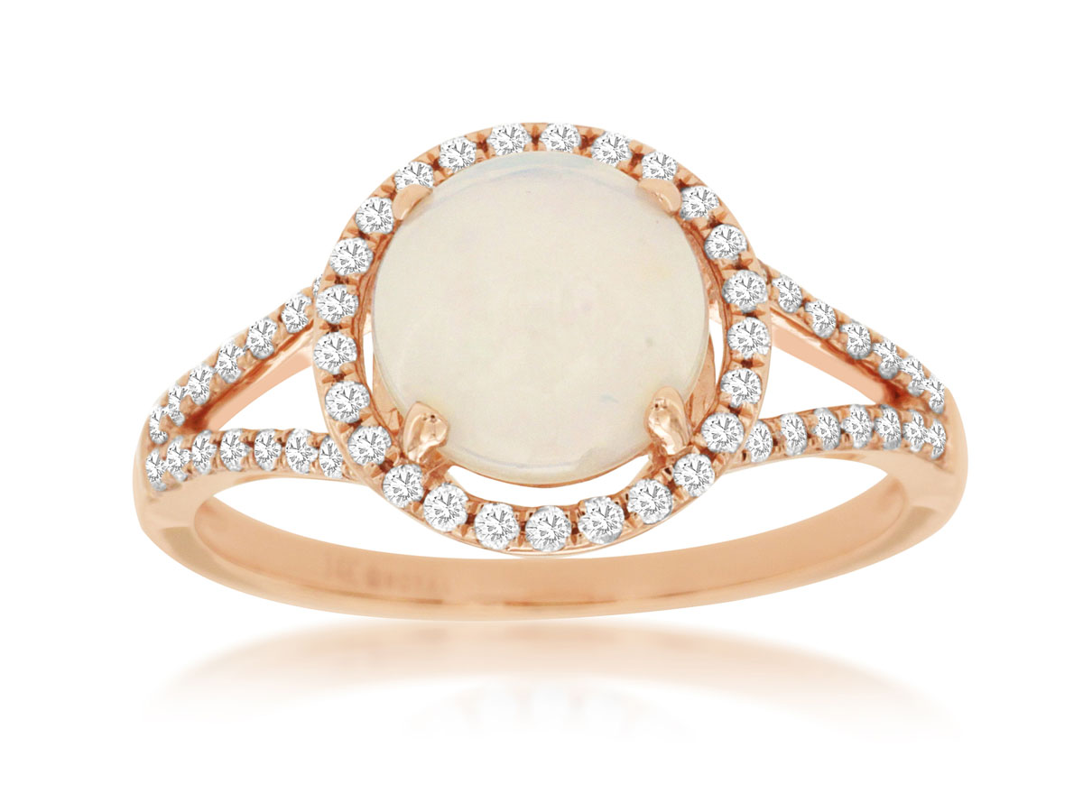 OPAL & DIAMOND RING