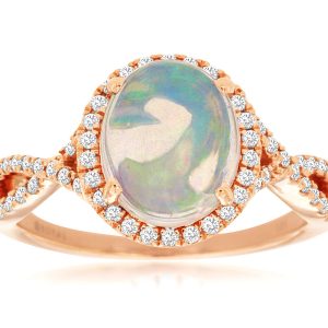 OPAL & DIAMOND RING