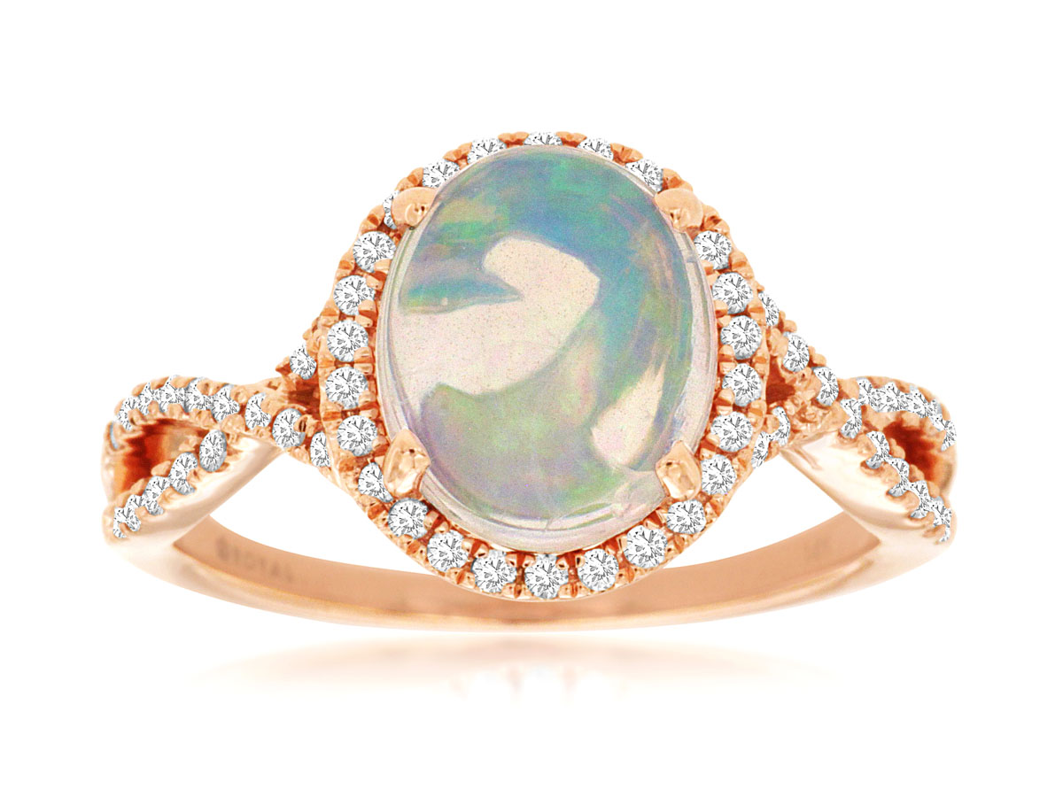 OPAL & DIAMOND RING