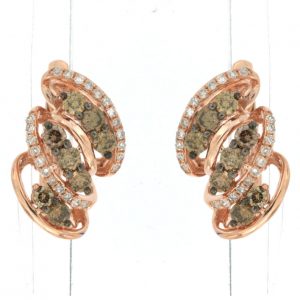 DIAMOND &MOCHA DIAMOND EARRING