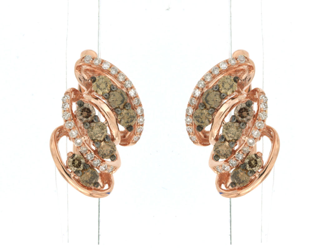 DIAMOND &MOCHA DIAMOND EARRING