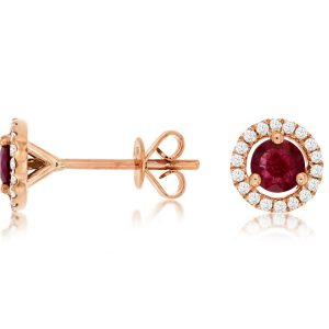 RUBY & DIAMOND EARRING