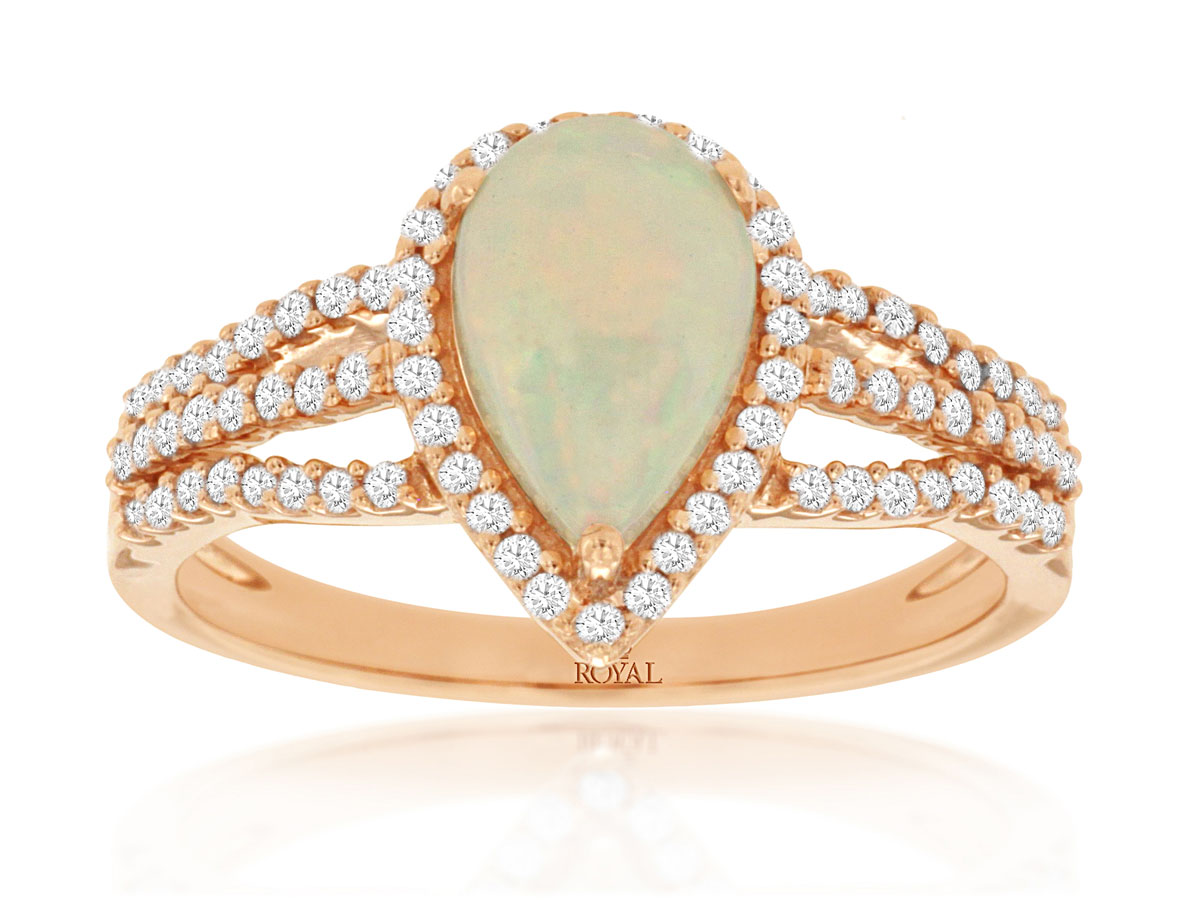 OPAL & DIAMOND RING