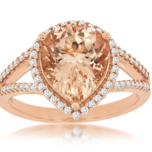 MORGANITE & DIAMOND RING