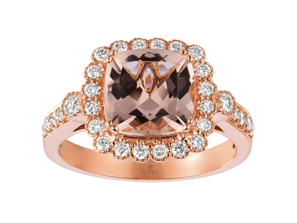 MORGANITE & DIAMOND RING