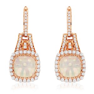 OPAL & DIAMOND EARRING