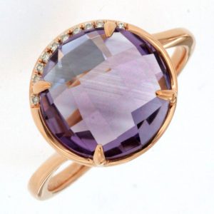 AMETHYST & DIAMOND RING
