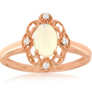 OPAL & DIAMOND RING