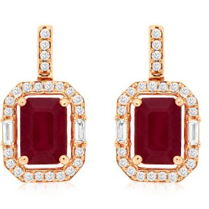 RUBY & DIAMOND EARRING
