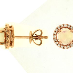 OPAL & DIAMOND EARRING
