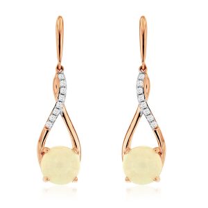 OPAL & DIAMOND EARRING