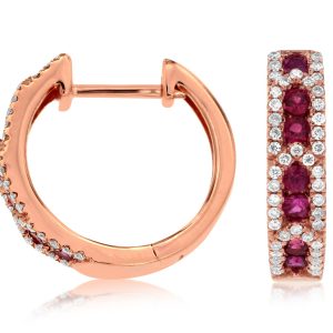RUBY & DIAMOND EARRING