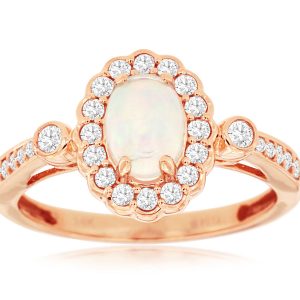 OPAL & DIAMOND RING