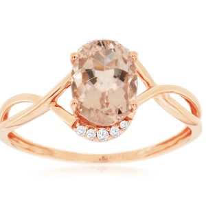 MORGANITE & DIAMOND RING