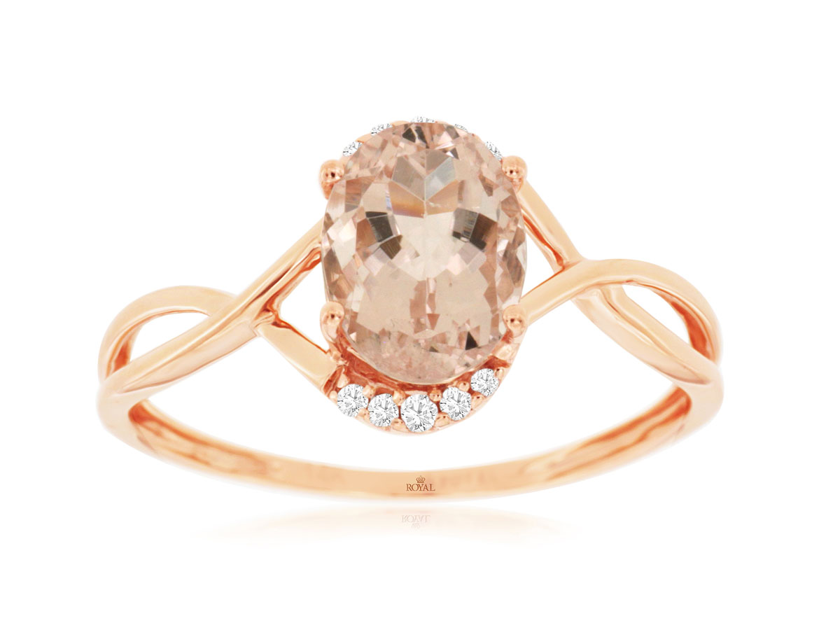 MORGANITE & DIAMOND RING
