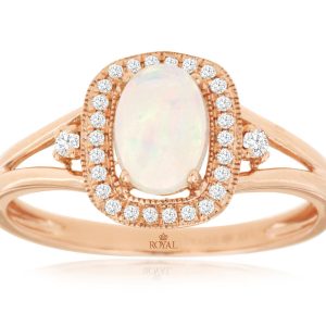 OPAL & DIAMOND RING