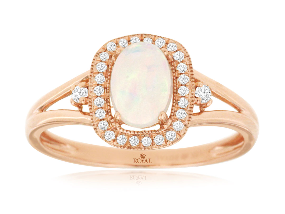 OPAL & DIAMOND RING