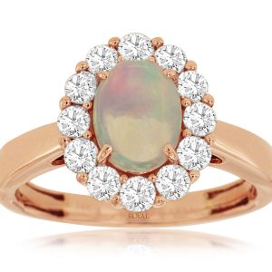 OPAL & DIAMOND RING