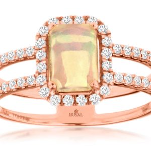 OPAL & DIAMOND RING