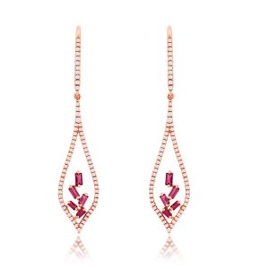 RUBY & DIAMOND EARRING