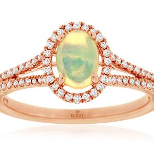 OPAL & DIAMOND RING