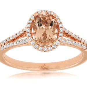 MORGANITE & DIAMOND RING
