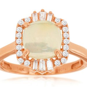 OPAL & DIAMOND RING