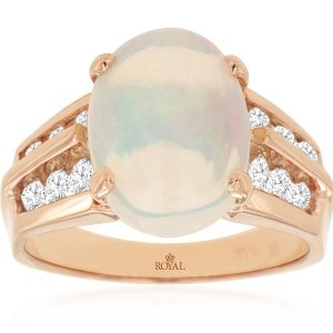 OPAL & DIAMOND RING