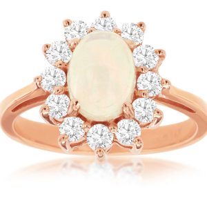 OPAL & DIAMOND RING