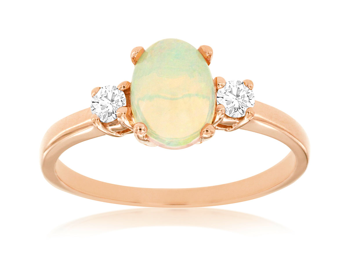 OPAL & DIAMOND RING