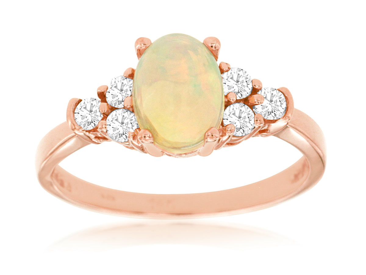 OPAL & DIAMOND RING